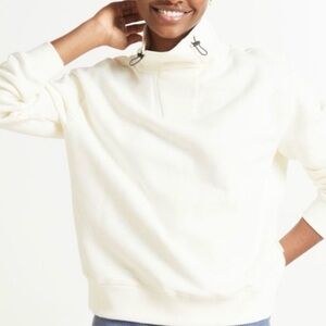 Varley Cream Cowl Neck Sweater size small